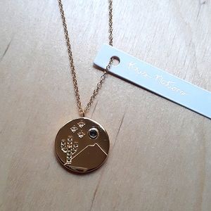 Kris Nations 18k gold vermeil Happy Camper Double Sided Necklace